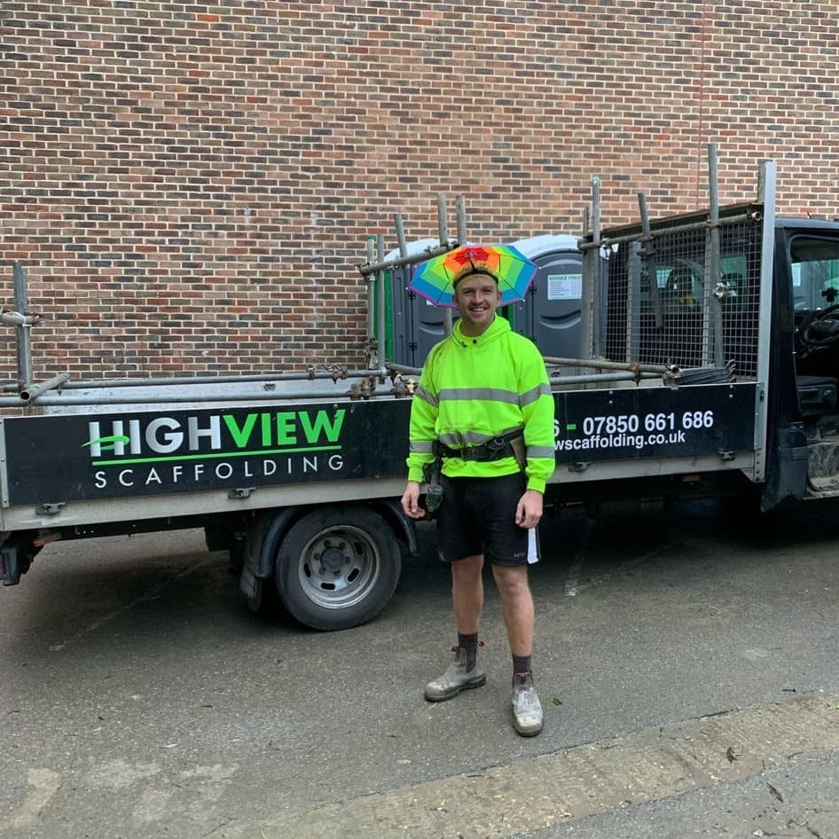 Highview team member on site